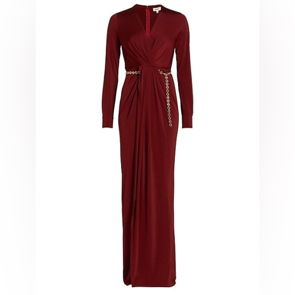 L'AGENCE Thea Twist-Front Column Dress sz 2 595$ - Picture 6 of 13